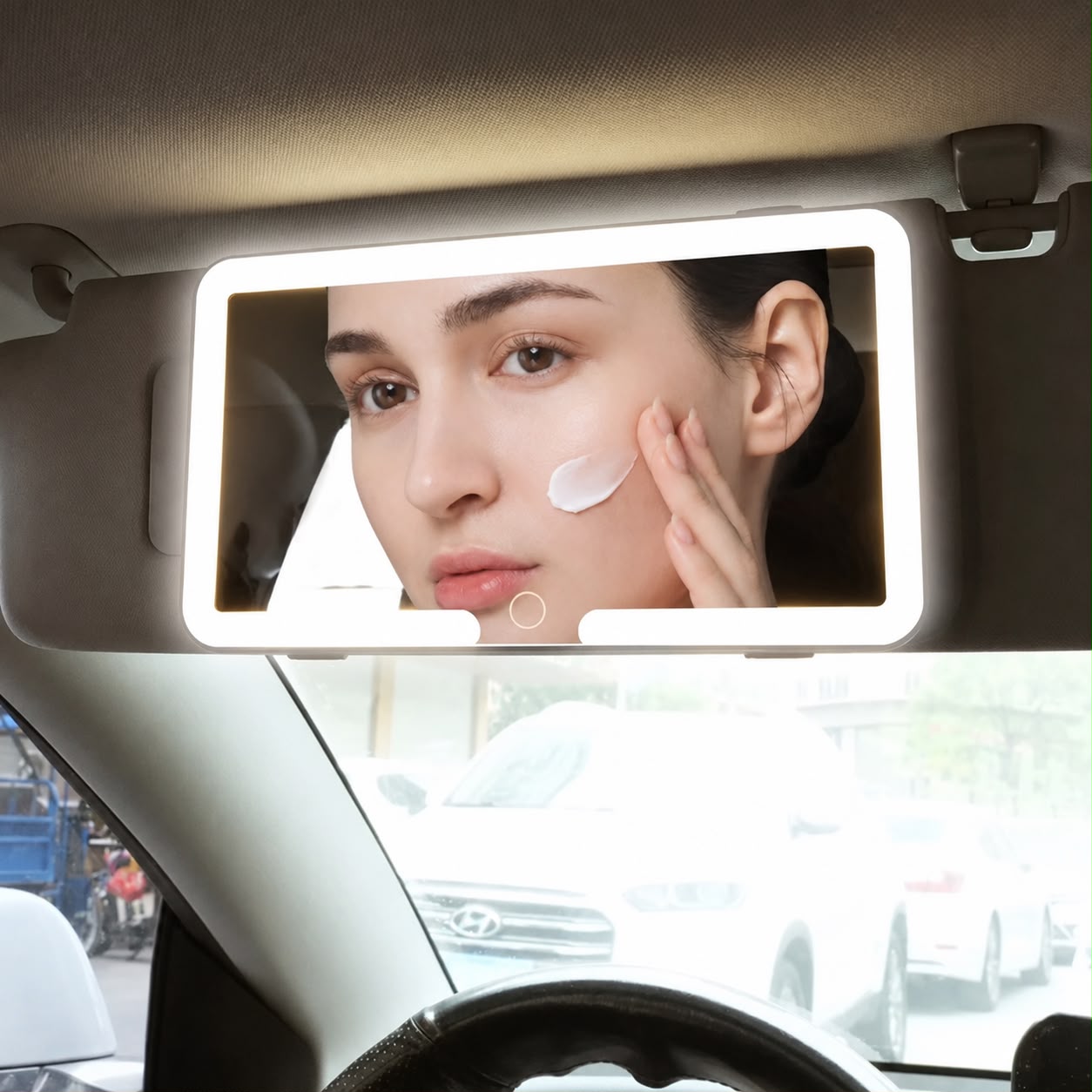 LumiVisor™ | Espejo LED Premium para Maquillaje en Auto
