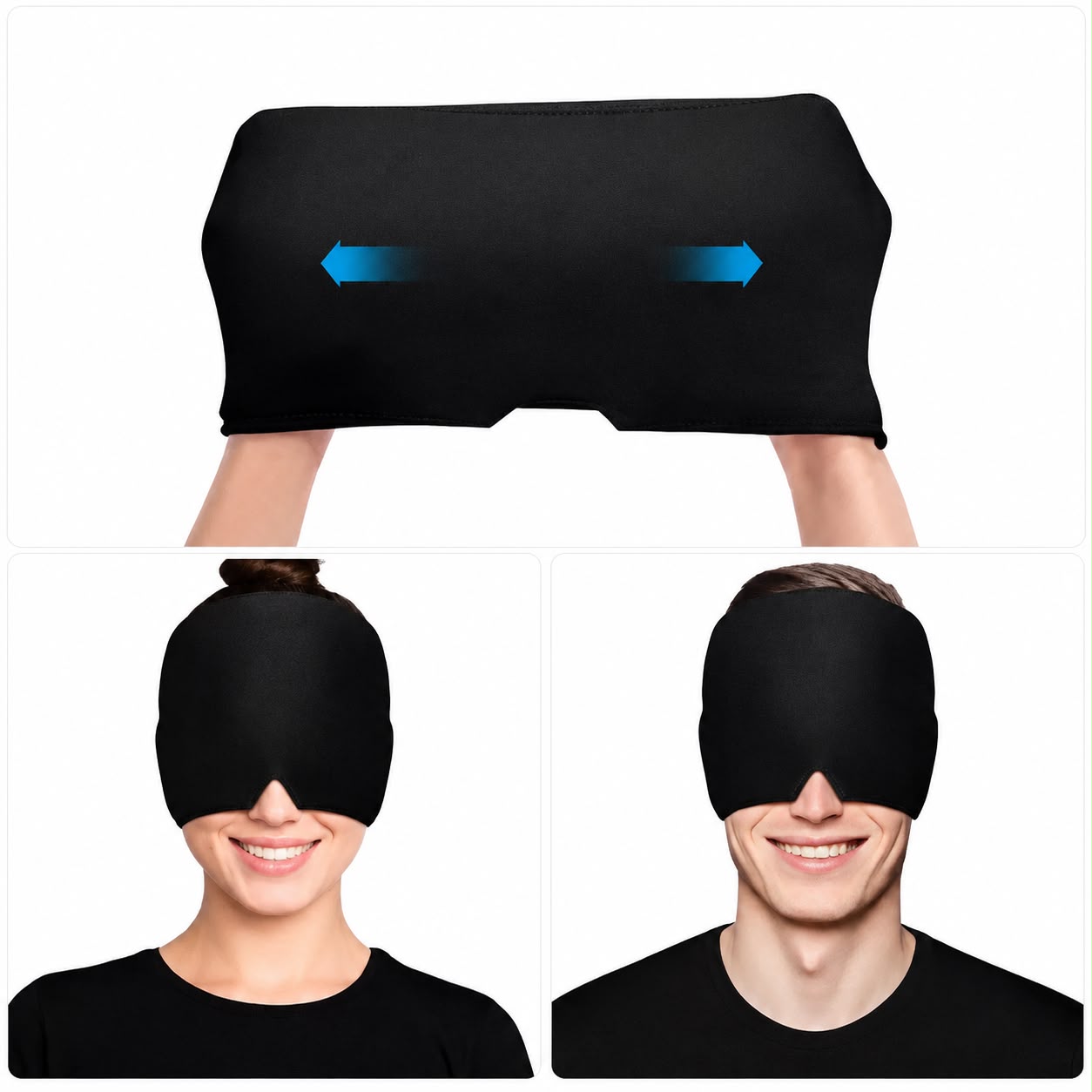 MigraCool™ Pro Gorro Terapéutico de Frío para Migraña y Dolor de Cabeza