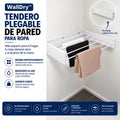 WallDry™ | Tendero Plegable de Pared para Ropa - Blanco