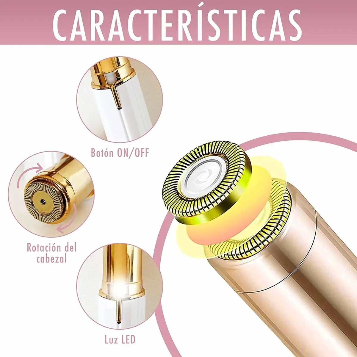 Depilador de Vello Facial a Batería Recargable®